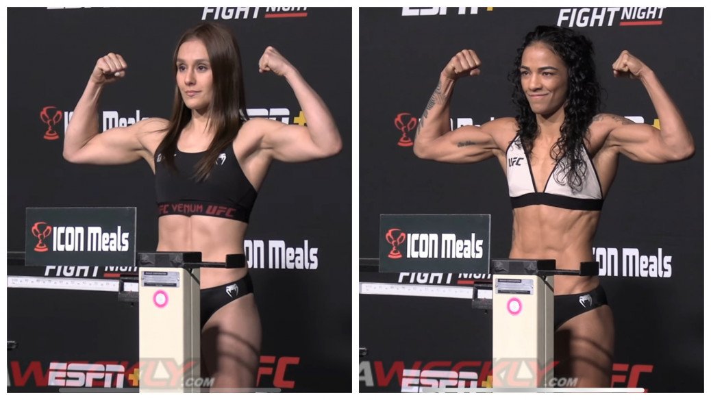 UFC Vegas 62 Weigh-In and Face-Off videos: Alexa Grasso vs Viviane Araujo