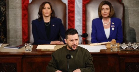 Ukraine President Volodymyr Zelensky Visits D.C., Thanks U.S. for Support in Fight against Russia