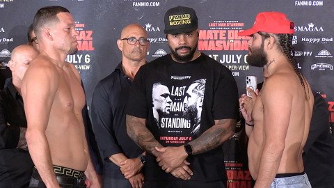 Nate Diaz vs. Jorge Masvidal 2 Main Event Weigh-In Video