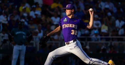 Kade Anderson delivers a masterpiece as LSU blanks Coastal Carolina to take Game 1
