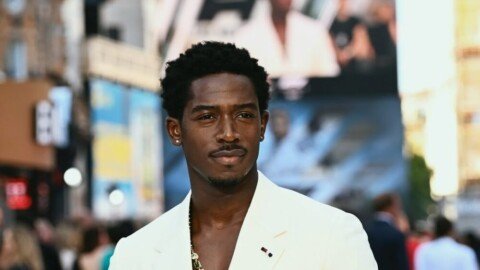 Damson Idris Looked Every Bit the Leading Man at the “F1: The Movie” in a Pale Yellow Suit