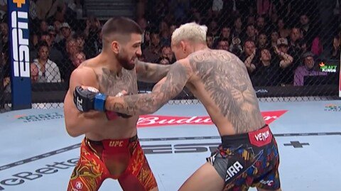 UFC 317: Topuria vs. Oliveira Slow Motion Highlights
