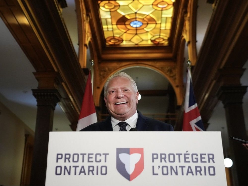 Doug Ford says Mark Carney and his chief of staff knew about Ontario anti-tariff ad before it aired