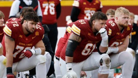VIDEO: Iowa State’s Benjamin Brahmer Collapses on Field After Scary Hit
