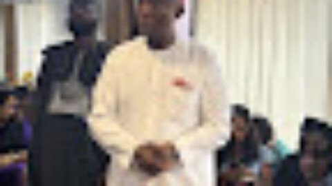 Senator Ned Nwoko Says Bad Things About Estranged Wife Regina At An Event.