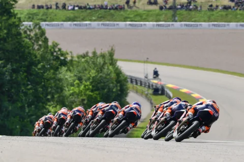 Who takes the Red Bull Rookies Cup Trophies at the Sachsenring?