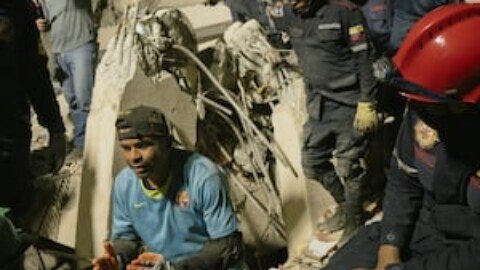 Venezuela quake rescuers believe boy, 9, is alive under rubble after 16 days