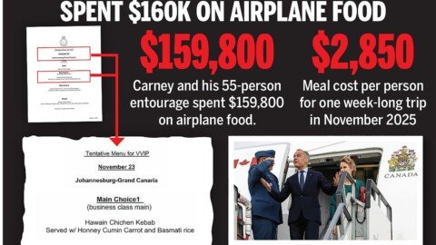 PM’s $160K plane food bill has taxpayers paying for caviar wishes on meatloaf budget