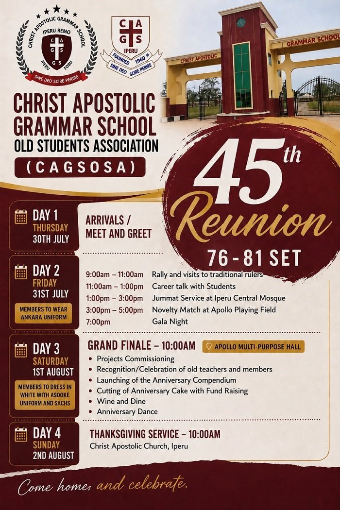 CAGSOSA ’81 set marks 45th anniversary with grand reunion