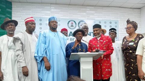 Hon  Frederick Agbedi,  briefs  Journalists  on  State Police Bill  in Abuja