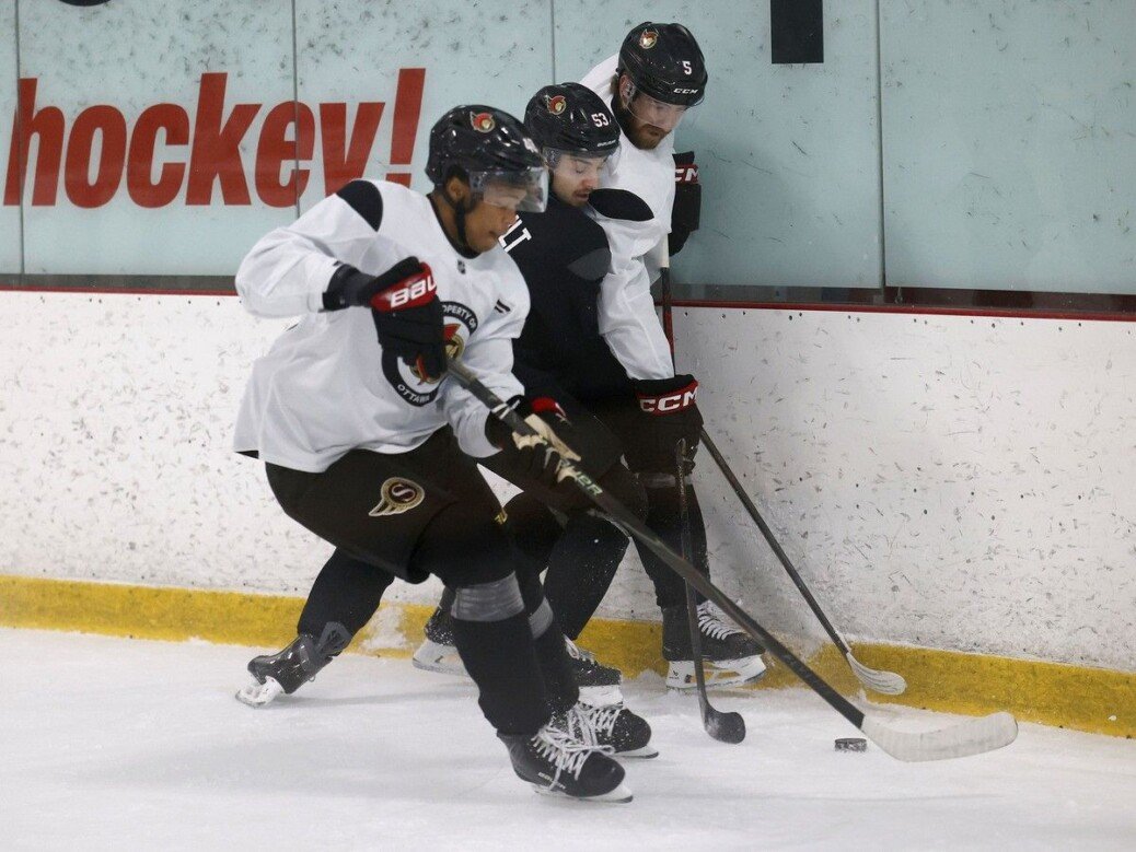 ‘Just a good, friendly, competitive battle’: Physicality ramps up at Ottawa Senators training camp