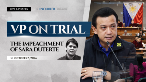 LIVE UPDATES: Sara Duterte impeachment trial | Oct. 1, 2026