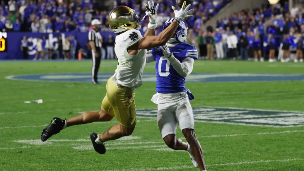 BYU upsets Notre Dame after questionable non-calls on final play